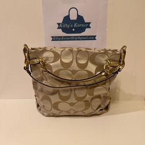 Signature Stripe Coach Bag